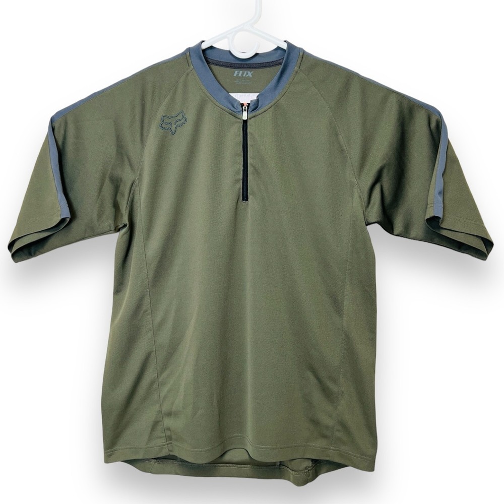 Fox Racing Men's 1/4 Zip Short Sleeve Bike Ranger Quarter Zip Jersey Shirt Sz XL